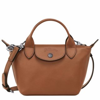 Le Pliage Xtra Xs Handbag Cognac - Leather Cognac Longchamp Leather Bags Women