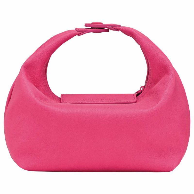 Le Pliage Xtra Xs Handbag Pink - Leather Longchamp Leather Bags Pink Women - Image 4