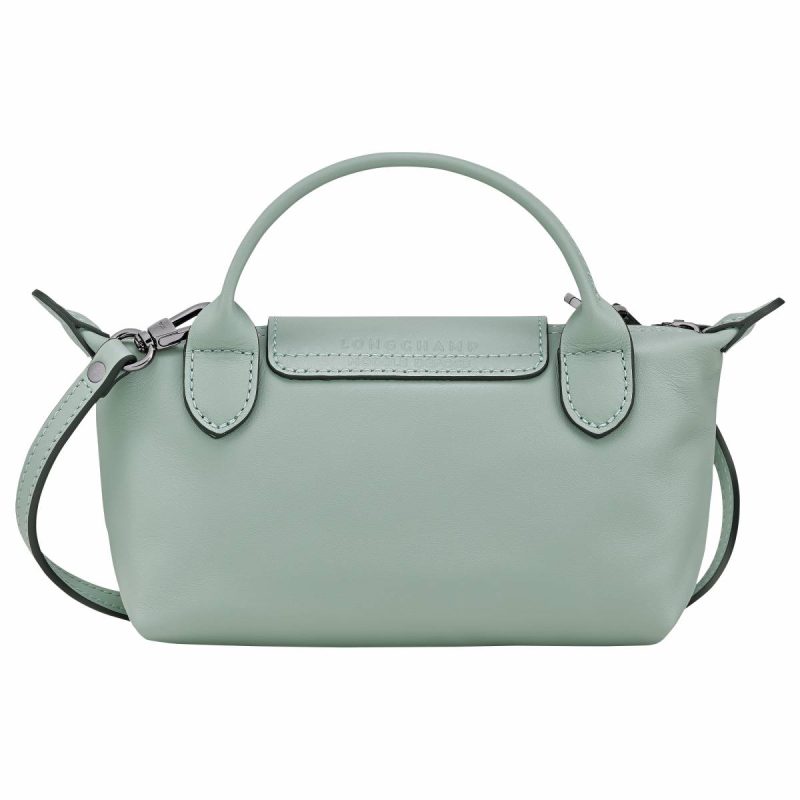 Le Pliage Xtra Xs Pouch Vervain - Leather Women Vervain Longchamp Leather Bags - Image 4