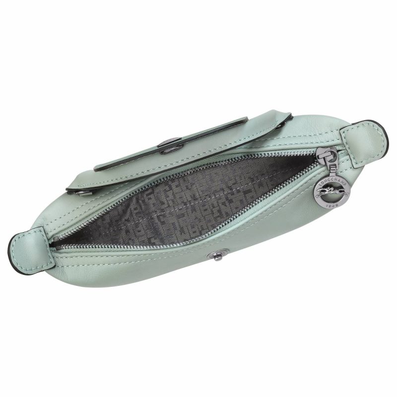Le Pliage Xtra Xs Pouch Vervain - Leather Women Vervain Longchamp Leather Bags - Image 5