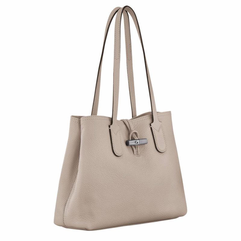 Le Roseau Essential M Tote Bag Clay - Leather Clay Leather Bags Women Longchamp - Image 3