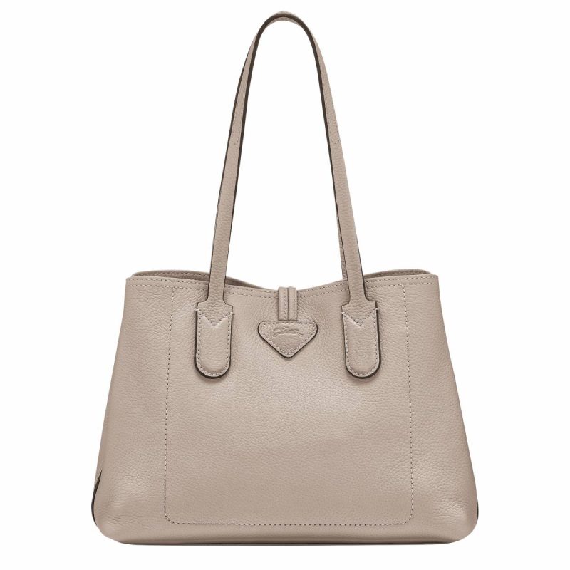 Le Roseau Essential M Tote Bag Clay - Leather Clay Leather Bags Women Longchamp - Image 4