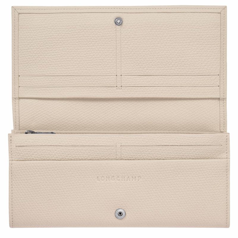 Le Roseau Flap Wallet Paper - Leather Paper Women Leather Wallets Longchamp - Image 2