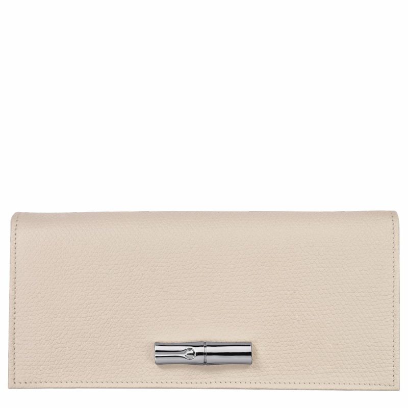 Le Roseau Flap Wallet Paper - Leather Paper Women Leather Wallets Longchamp