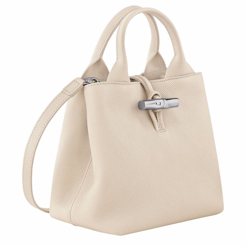 Le Roseau S Handbag Paper - Leather Longchamp Women Leather Bags Paper - Image 3