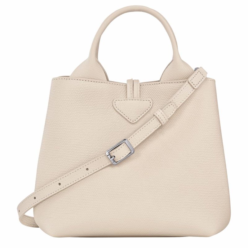 Le Roseau S Handbag Paper - Leather Longchamp Women Leather Bags Paper - Image 4