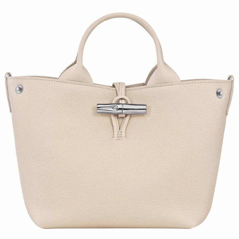 Le Roseau S Handbag Paper - Leather Longchamp Women Leather Bags Paper - Image 5