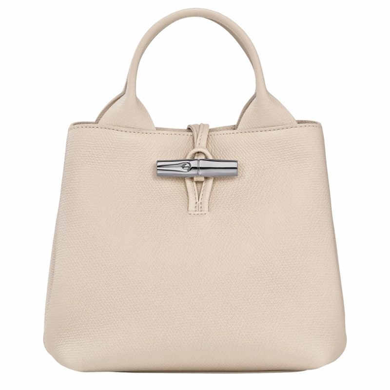 Le Roseau S Handbag Paper - Leather Longchamp Women Leather Bags Paper