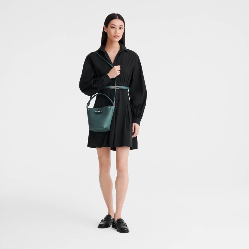 Le Roseau Xs Bucket Bag Cedar - Leather Leather Bags Cedar Women Longchamp - Image 2