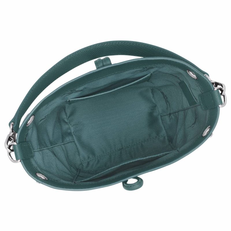 Le Roseau Xs Bucket Bag Cedar - Leather Leather Bags Cedar Women Longchamp - Image 5