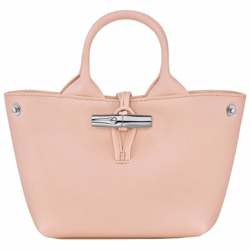 Le Roseau Xs Handbag Ballerina - Leather Ballerina Leather Bags Women Longchamp - Image 5