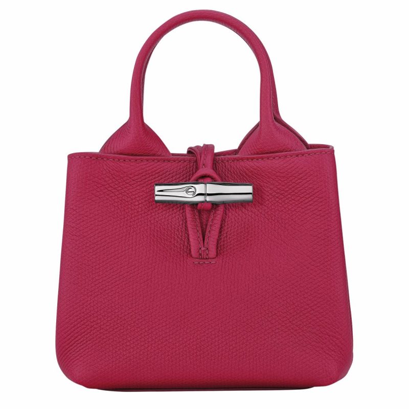 Le Roseau Xs Handbag Beetroot - Leather Women Leather Bags Longchamp Beetroot