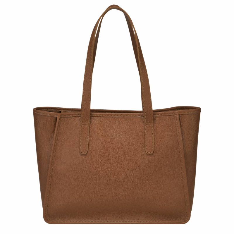 Leather Bags Caramel Women Le Foulonné L Tote Bag Caramel - Leather Longchamp