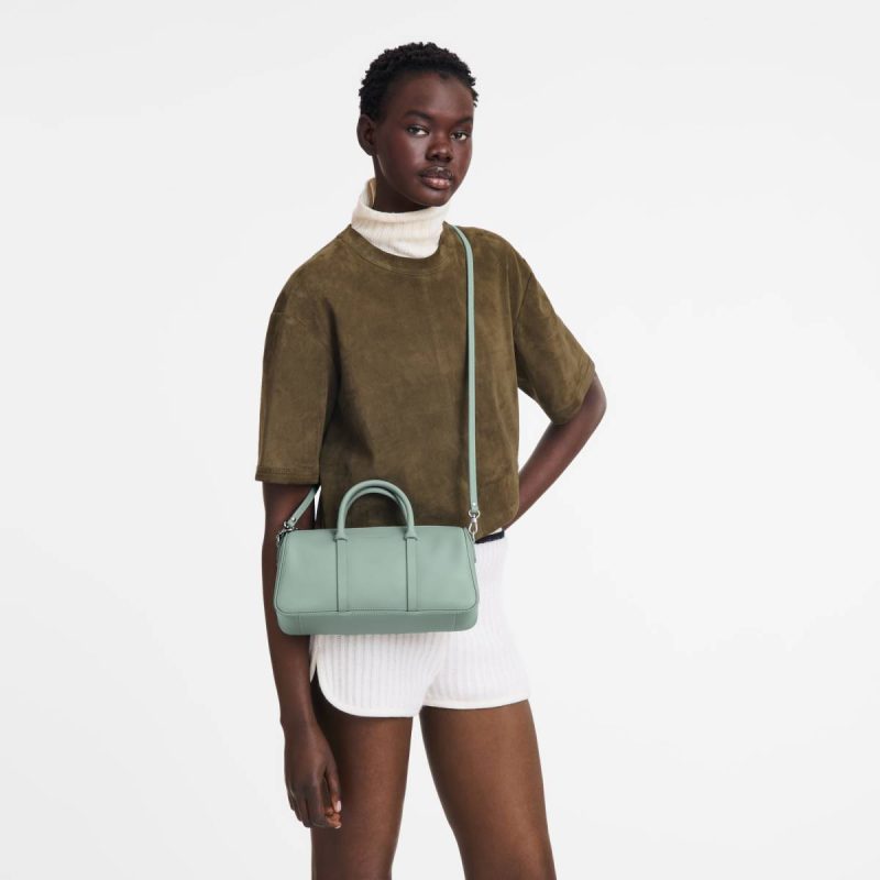 Leather Bags Celadon Daylong M Handbag Celadon - Leather Longchamp Women - Image 2