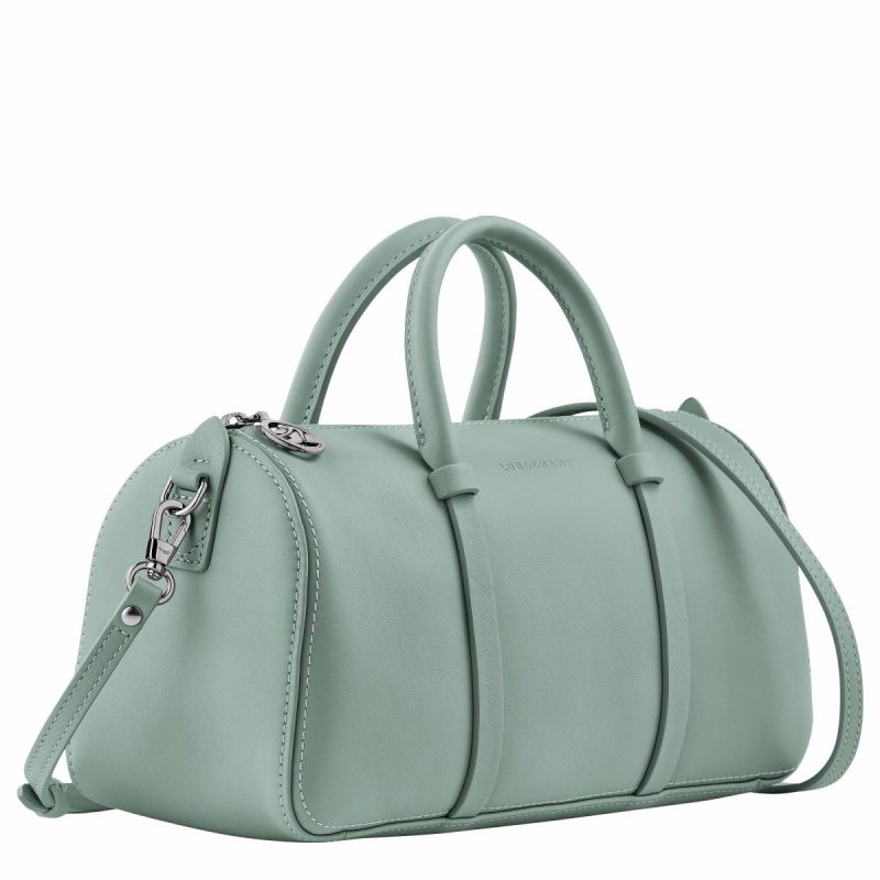Leather Bags Celadon Daylong M Handbag Celadon - Leather Longchamp Women - Image 3