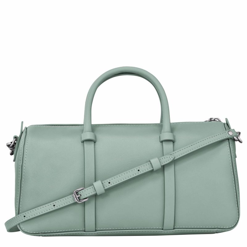 Leather Bags Celadon Daylong M Handbag Celadon - Leather Longchamp Women - Image 4
