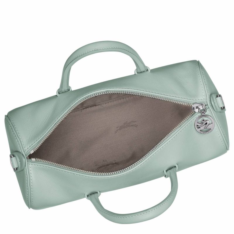 Leather Bags Celadon Daylong M Handbag Celadon - Leather Longchamp Women - Image 5