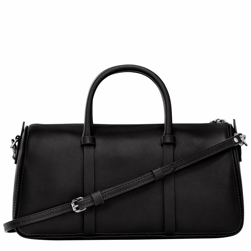 Leather Bags Daylong M Handbag Black - Leather Longchamp Black Women - Image 4