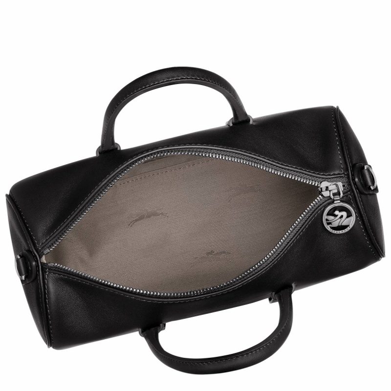 Leather Bags Daylong M Handbag Black - Leather Longchamp Black Women - Image 5