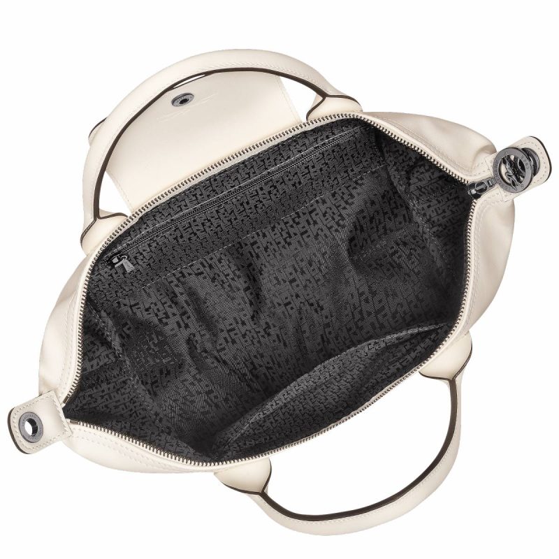 Leather Bags Le Pliage Xtra S Handbag Ecru - Leather Women Longchamp Ecru - Image 5