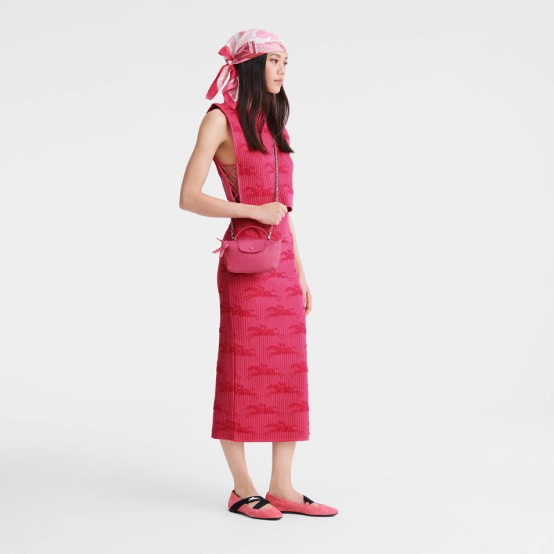 Leather Bags Le Pliage Xtra Xs Pouch Pink - Leather Women Longchamp Pink - Image 2