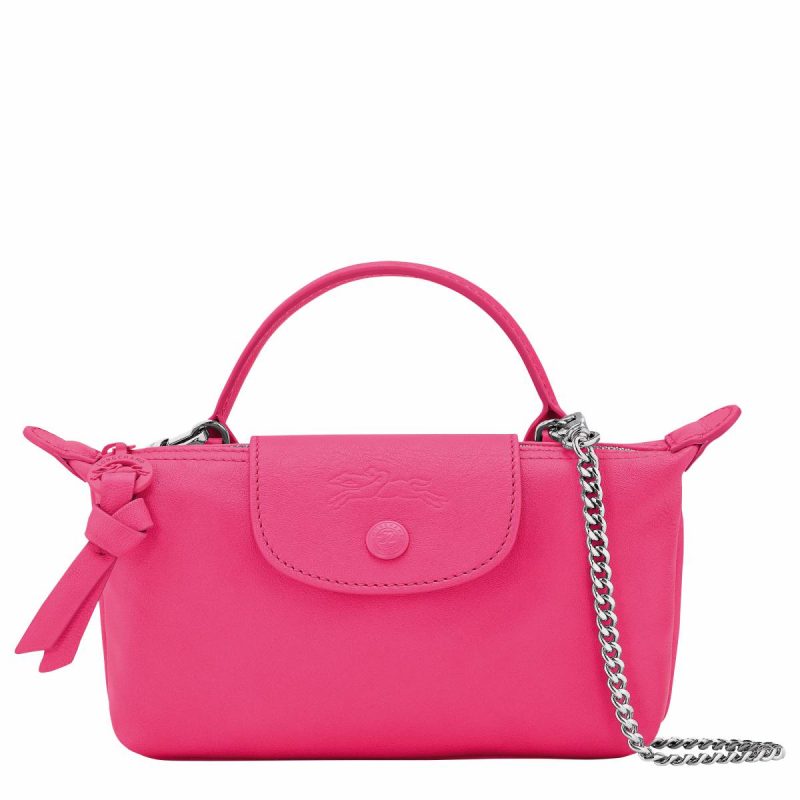 Leather Bags Le Pliage Xtra Xs Pouch Pink - Leather Women Longchamp Pink