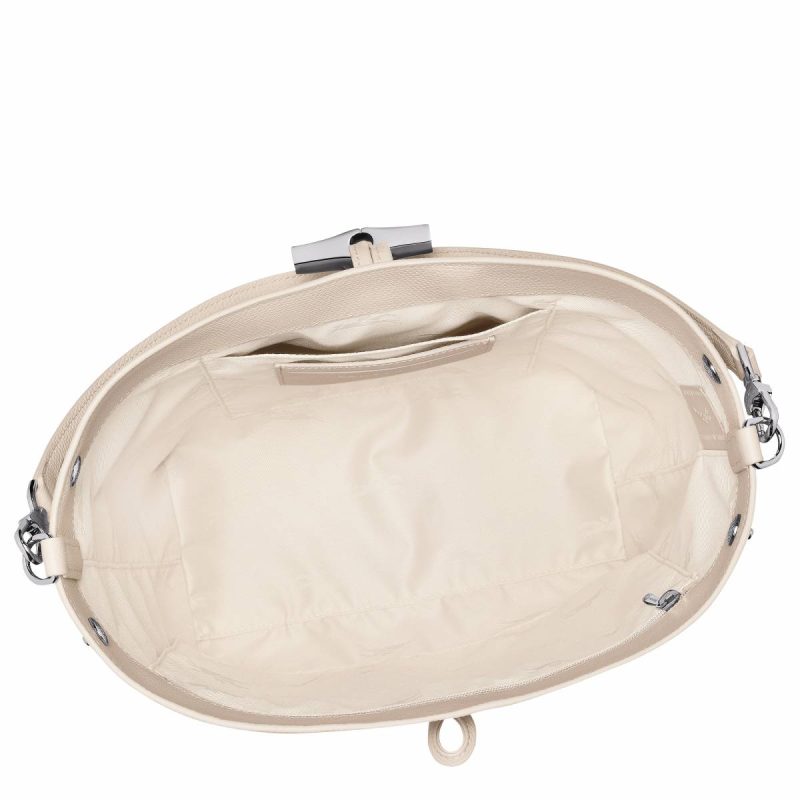 Leather Bags Le Roseau M Shoulder Bag Paper - Leather Paper Women Longchamp - Image 5