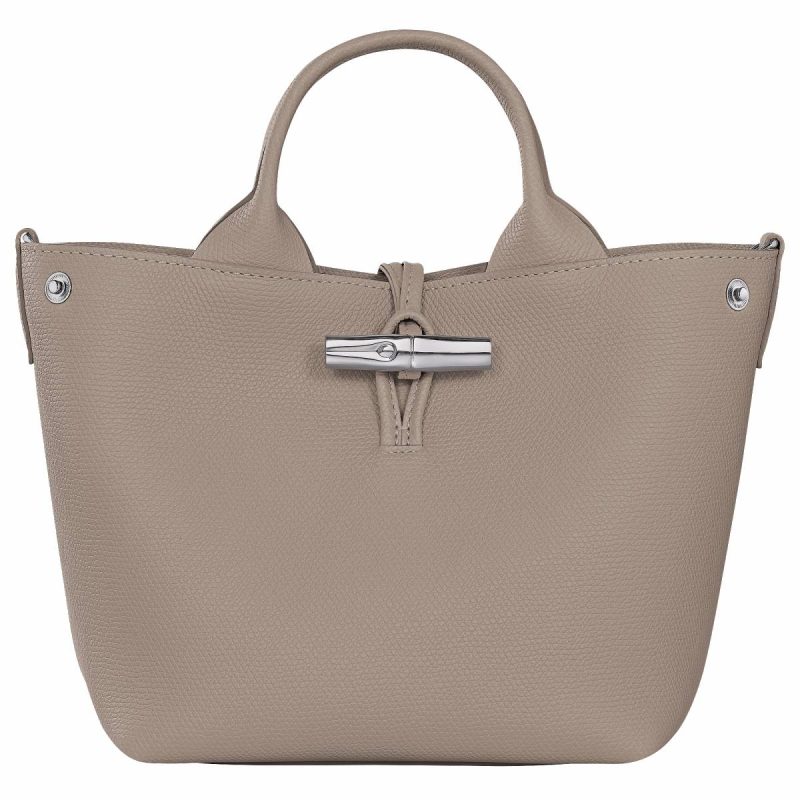 Leather Bags Le Roseau S Handbag Clay - Leather Longchamp Women Clay - Image 5