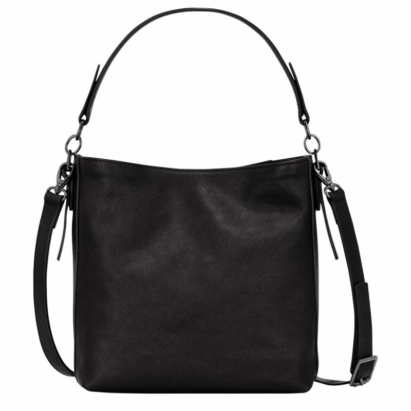 Leather Bags Longchamp 3D S Crossbody Bag Black - Leather Women Black - Image 4