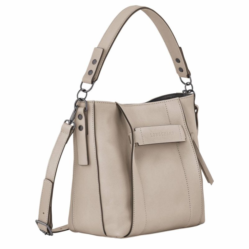 Leather Bags Longchamp 3D S Crossbody Bag Clay - Leather Clay Women - Image 3