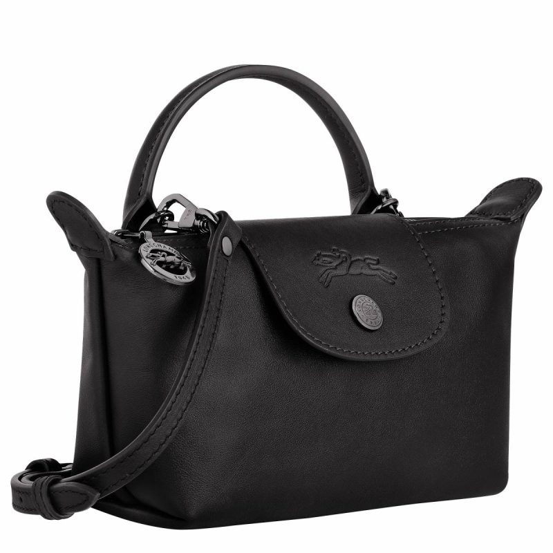 Leather Bags Longchamp Black Le Pliage Xtra Xs Pouch Black - Leather Women - Image 3