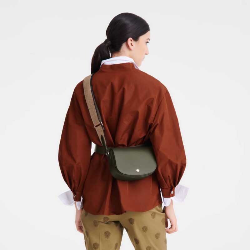 Leather Bags Longchamp Khaki Women Épure S Crossbody Bag Khaki - Leather - Image 2