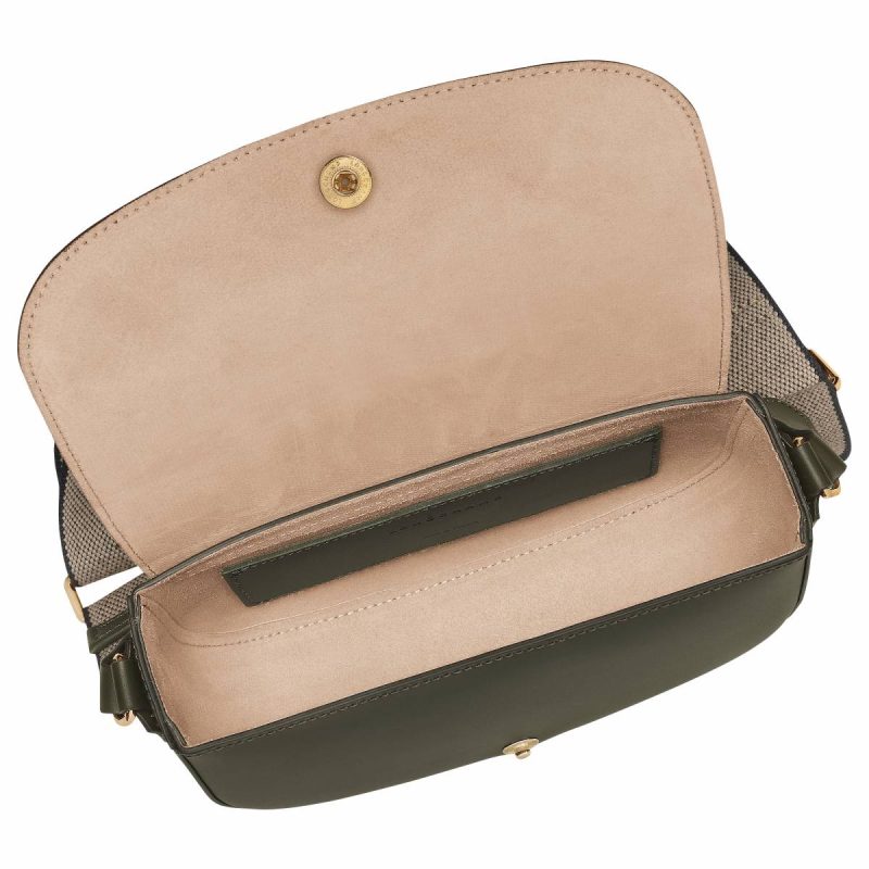 Leather Bags Longchamp Khaki Women Épure S Crossbody Bag Khaki - Leather - Image 5