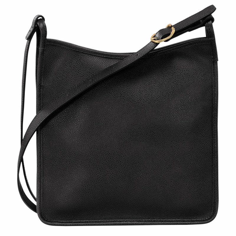 Leather Bags Longchamp Le Foulonné M Crossbody Bag Black - Leather Black Women - Image 4