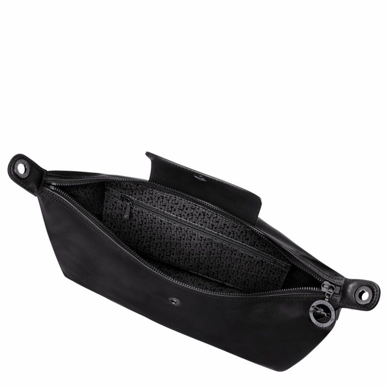 Leather Bags Longchamp Le Pliage Xtra M Hobo Bag Black - Leather Women Black - Image 5