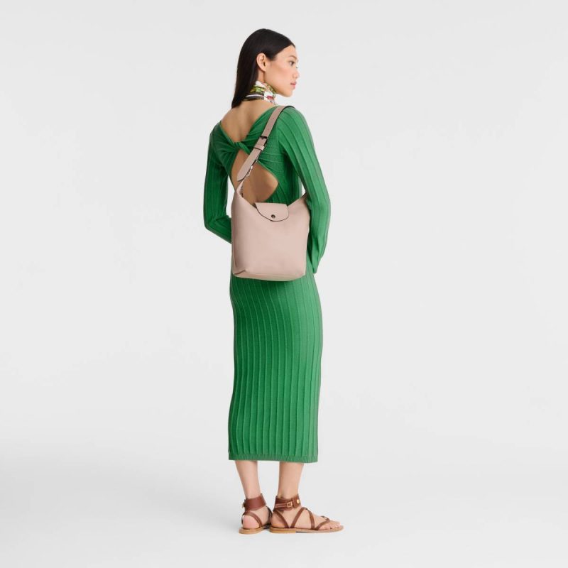 Leather Bags Longchamp Women Le Pliage Xtra M Shoulder Bag Nude - Leather Nude - Image 2