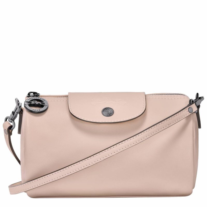 Leather Bags Nude Longchamp Women Le Pliage Xtra Xs Crossbody Bag Nude - Leather