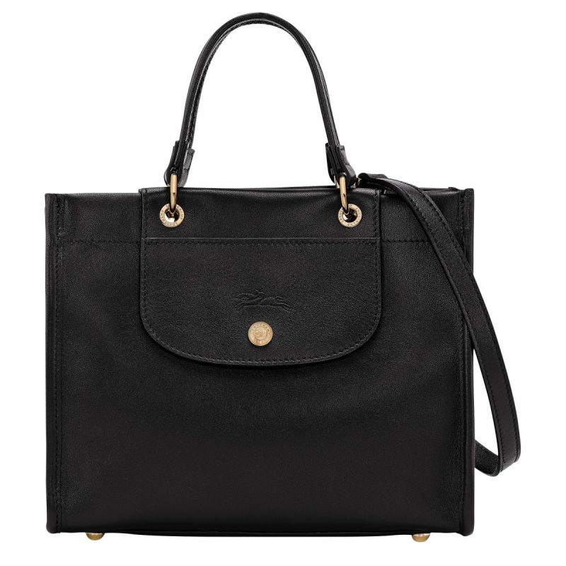 Leather Bags Women Black Cabas Longchamp S Handbag Black - Leather