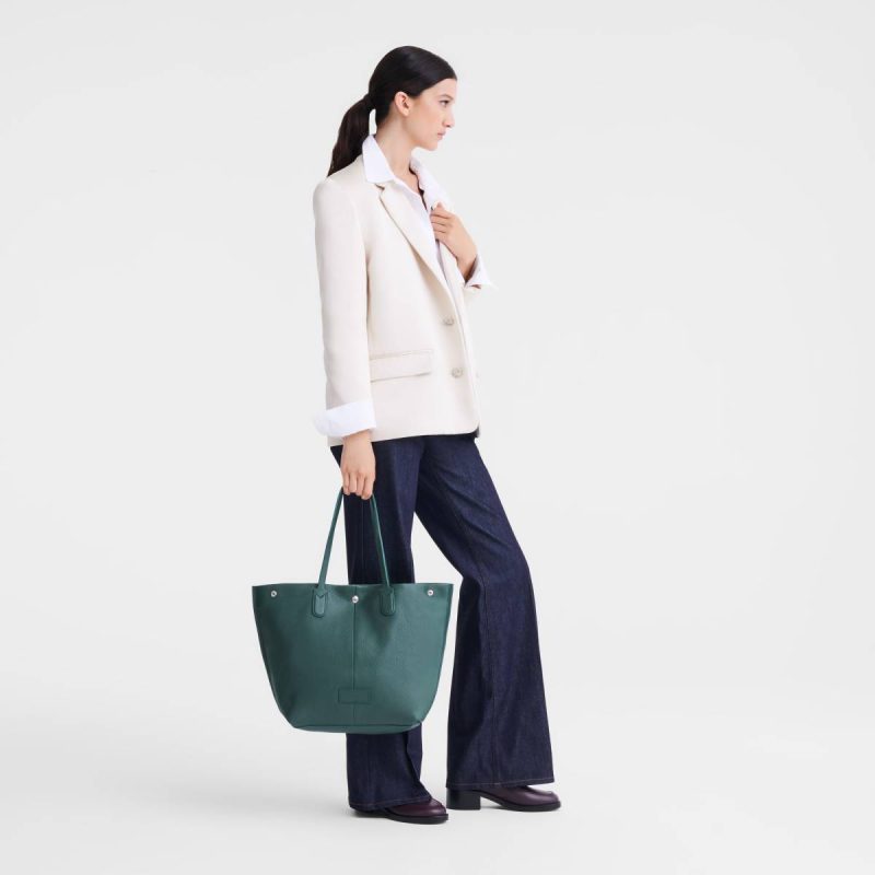 Leather Bags Women Cedar Essential L Tote Bag Cedar - Leather Longchamp - Image 2
