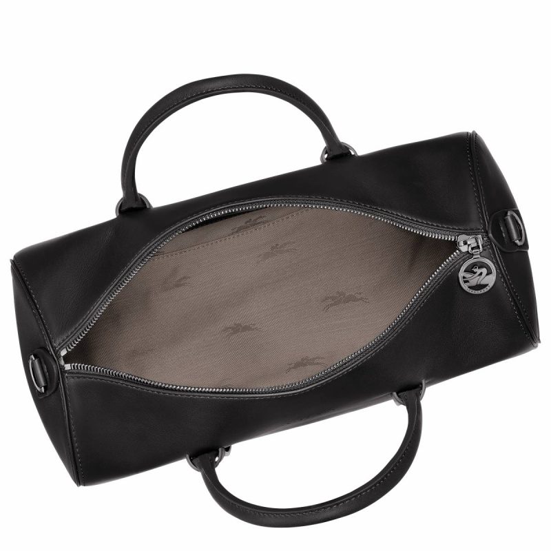 Leather Bags Women Daylong L Handbag Black - Leather Longchamp Black - Image 4