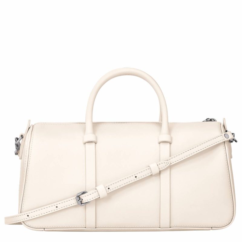 Leather Bags Women Ecru Longchamp Daylong M Handbag Ecru - Leather - Image 4