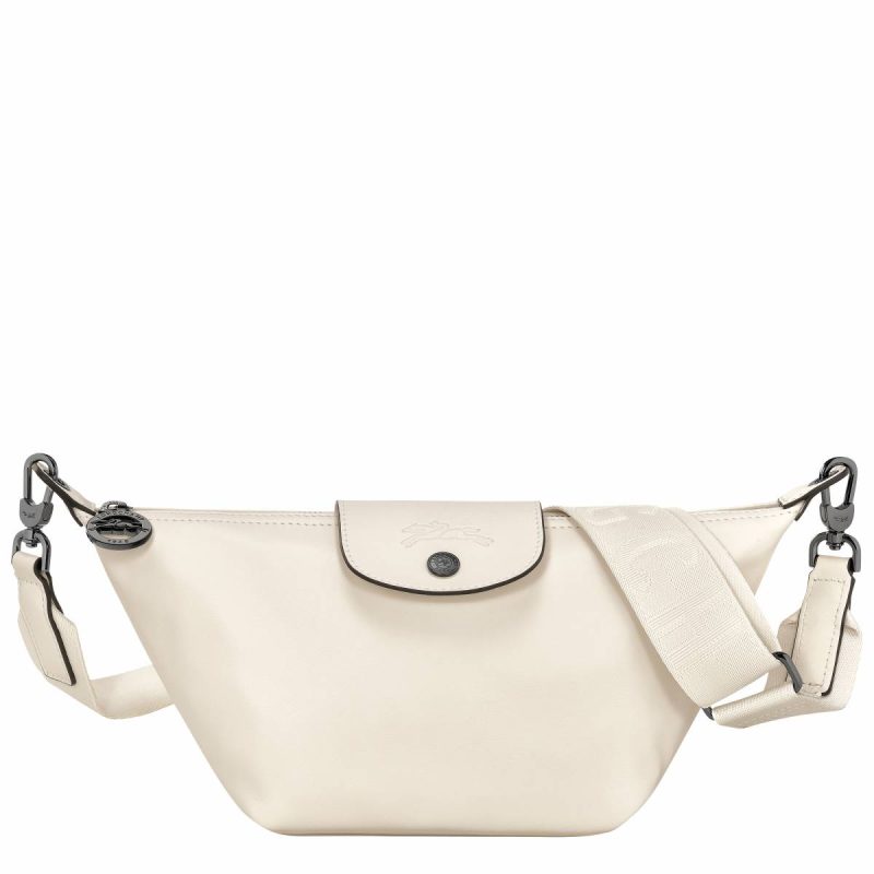 Leather Bags Women Le Pliage Xtra Xs Crossbody Bag Ecru - Leather Longchamp Ecru