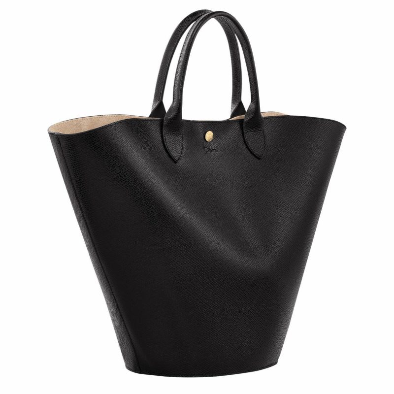 Leather Bags Women Longchamp Black Épure Xl Tote Bag Black - Leather - Image 3