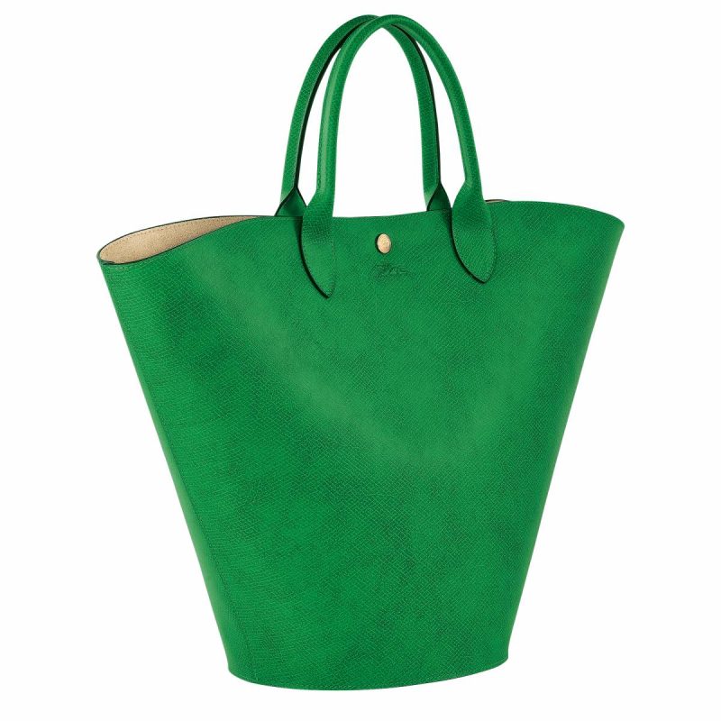 Leather Bags Women Longchamp Green Épure Xl Tote Bag Green - Leather - Image 3