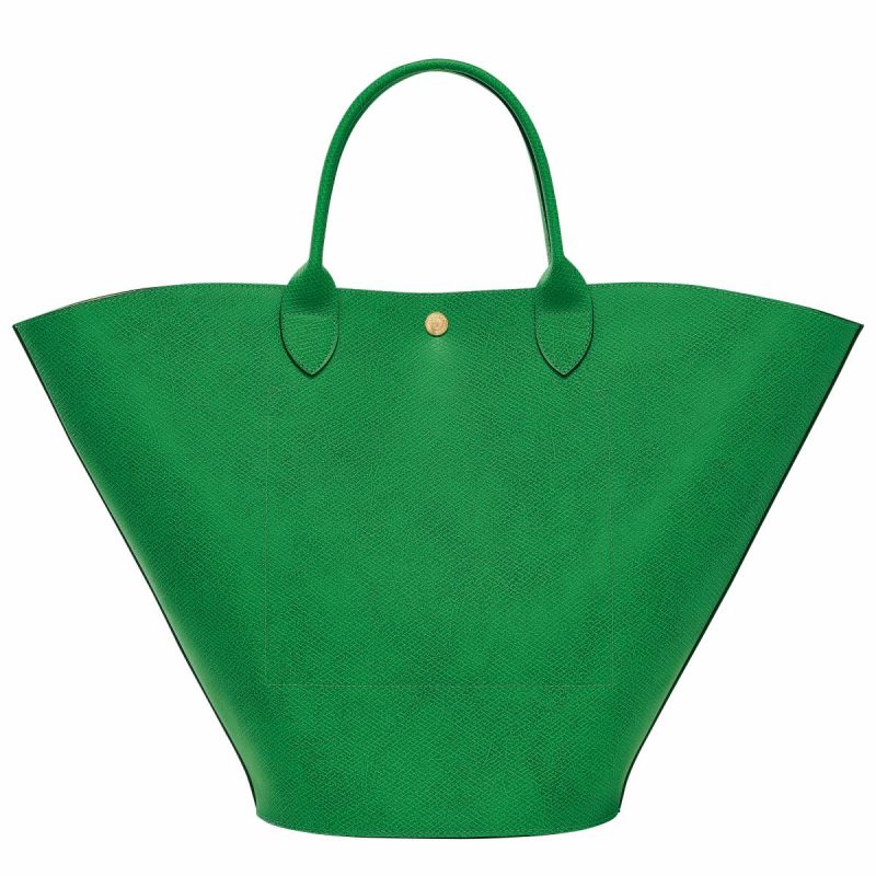 Leather Bags Women Longchamp Green Épure Xl Tote Bag Green - Leather - Image 4
