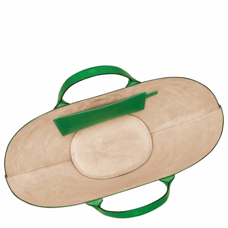 Leather Bags Women Longchamp Green Épure Xl Tote Bag Green - Leather - Image 5