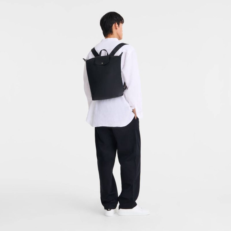 Leather Bags Women Longchamp Le Pliage Xtra M Backpack Black - Leather Black - Image 2