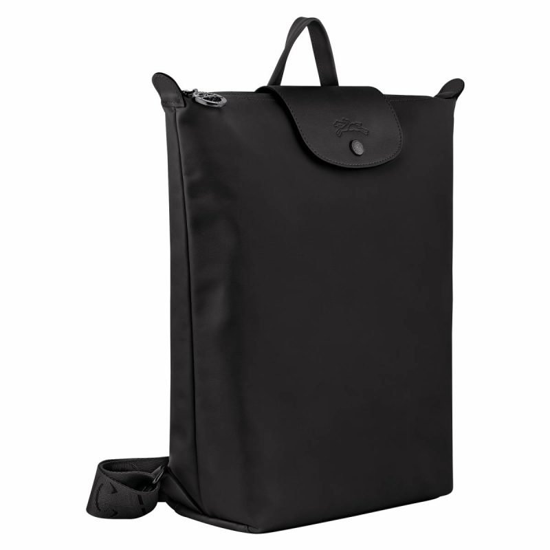 Leather Bags Women Longchamp Le Pliage Xtra M Backpack Black - Leather Black - Image 3