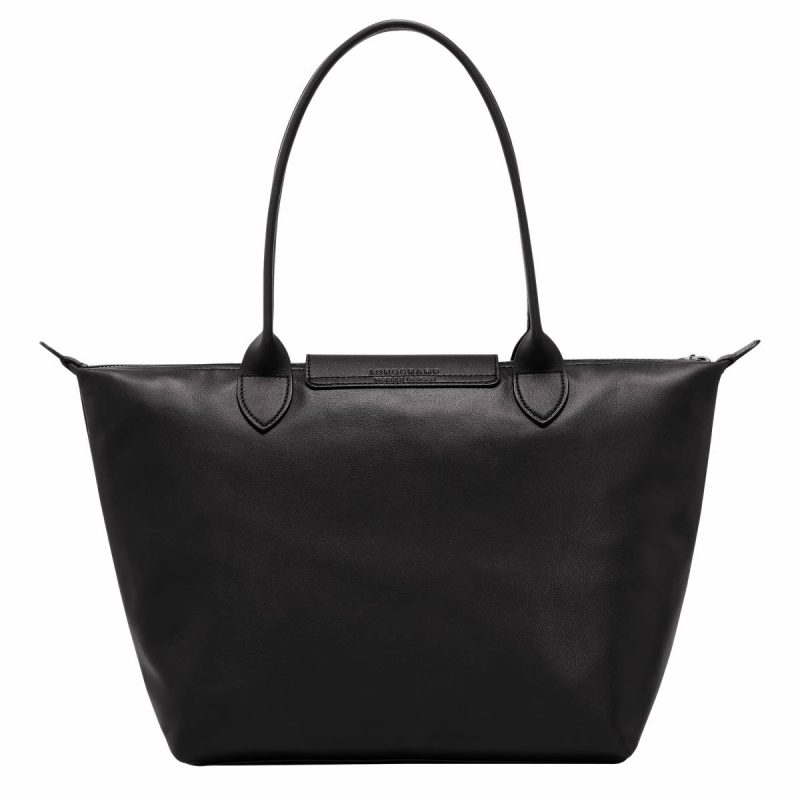 Leather Bags Women Longchamp Le Pliage Xtra M Tote Bag Black - Leather Black - Image 4