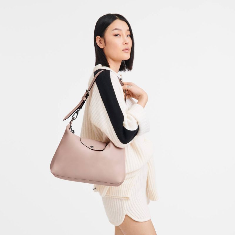 Leather Bags Women Longchamp Nude Le Pliage Xtra M Hobo Bag Nude - Leather - Image 2